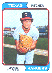1974 Topps Baseball Cards      133     David Clyde RC